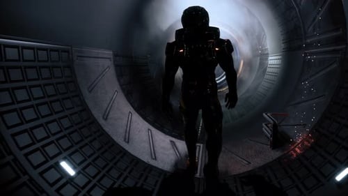 Astronaut Goes Through The Tunnel