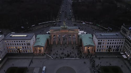 VUE AÉRIENNE : Visite guidée de Brandebourg avec feux de signalisation à Berlin, Allemagne