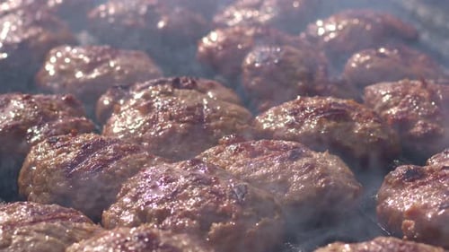 Meatball Auf Einem Barbecue 4