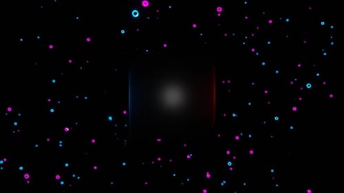 Animação em loop de formas geométricas 3D abstratas em HD. Plano de fundo moderno, design de movimento perfeito