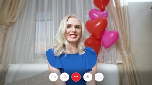 Interface de chat vidéo en ligne