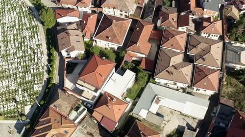 Aerial View Sarajevo Bosnia and Herzegovina