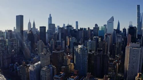 Skyscrapers and Buildings in Manhattan New York City Skyline