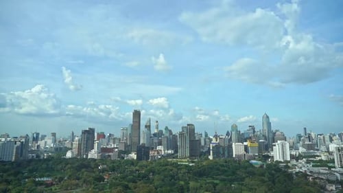 Beautiful building architecture around Bangkok city in Thailand