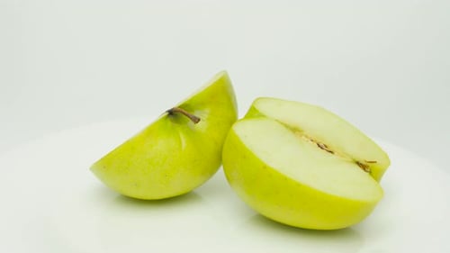 Green Apple Halves