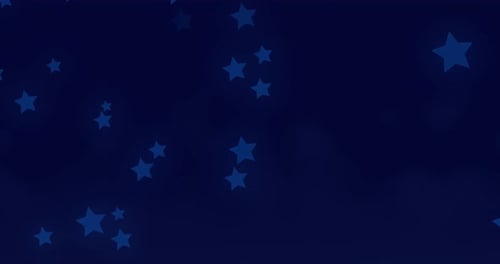 Floating Blue Stars Abstract Background Animation