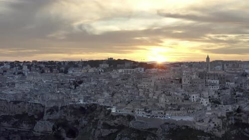 Aerial view of Matera, Basilicata, Italy