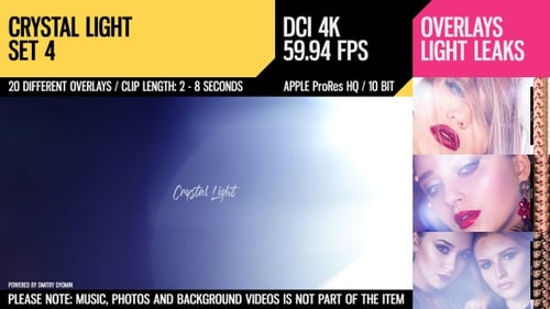 Abstract Prismatic Light Leak Overlays and Transitions