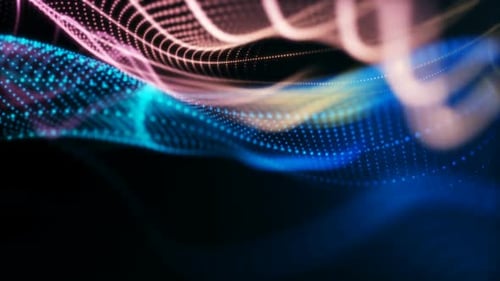 Dynamic Particle Flow Abstract Motion Background