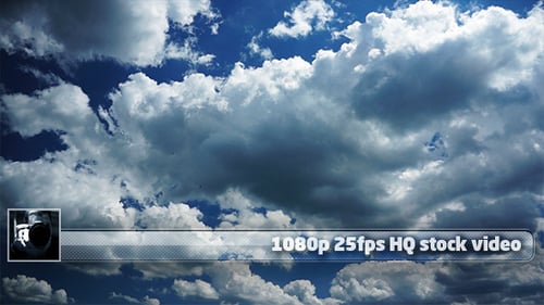 Puffy Clouds Time Lapse 1