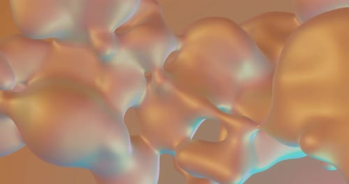 Iridescent Fluid Organic Shapes Morphing Background Animation