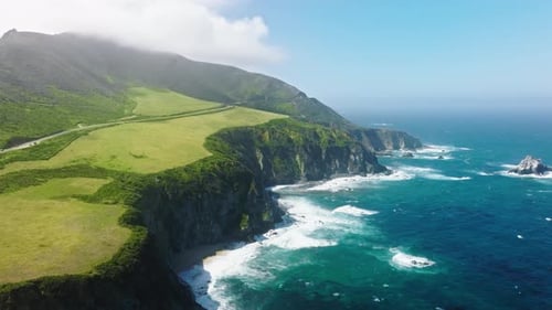 Malerische Felsenküste, Naturhintergrund, Reisen, Natur pur, Westküste Kaliforniens