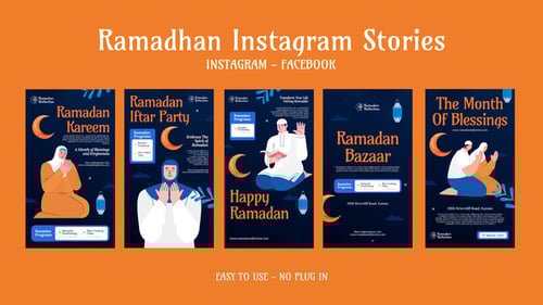 Ramadan Islamic Greetings Animated Stories for Social Media