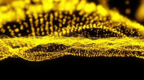 Abstract Golden Particle Wave Background