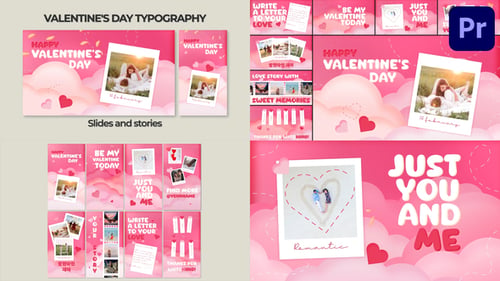 Valentine's Day Typography | Premiere Pro MOGRT