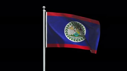 Belize-Flagge groß