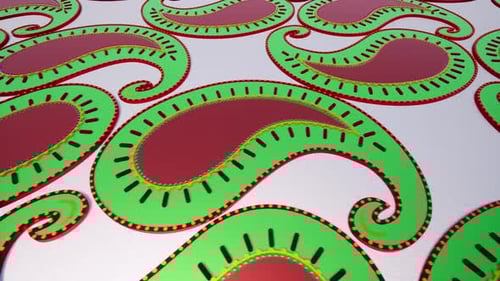 Paisley métallisé, belle texture dégradée, motifs ethniques, éléments pour une introduction au design