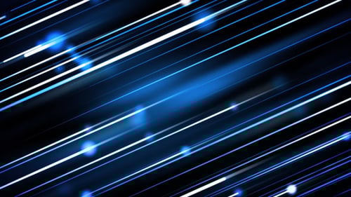 Futuristic Blue Light Streaks Abstract Digital Background