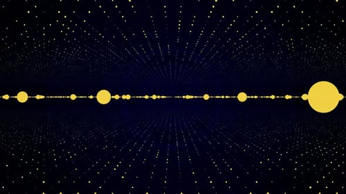 Abstract Digital Audio Equalizer Dot Particle Animation