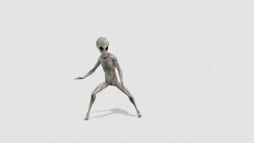 3D Animated Dancing Alien Creature Loop