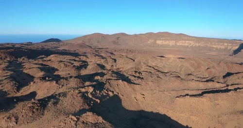 Volcano Teide and Lava Scenery in Teide National Park - Tenerife, Canary Islands.