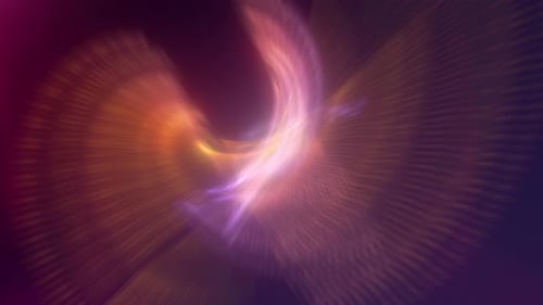Revolving Abstract Fantasy Gradient Light as Futuristic Magic Virtual Reality Background Loop