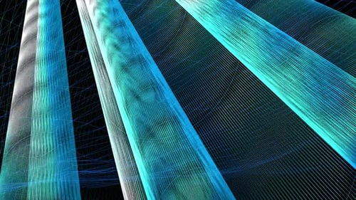 Futuristic Grid Lines Tunnel Data Technology Background
