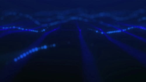 Abstract Wavey form lines and light