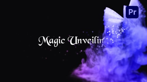 Magical Butterfly Particle Reveal Logo Intro