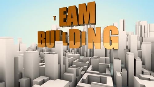 Team building conceptual motion background