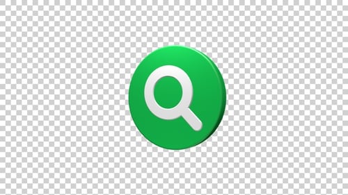 Magnifying Glass Icon Rotating