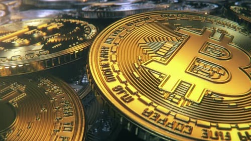 Fallender Bitcoin- und Ethereum-Hintergrund 03