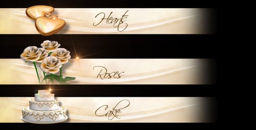 Elegant Wedding and Anniversary Lower Thirds Pack