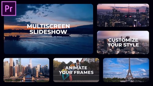 Multiscreen Slideshow MOGRT for Premier Pro