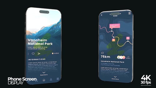 Dynamic Phone Screen Display Mockup