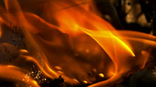 Feuer, Zeitlupe