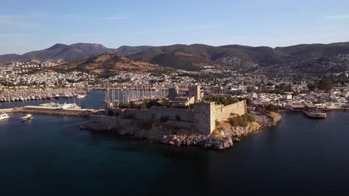 Aerial view of Bodrum - Turkey.