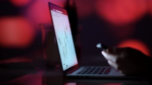 Trading Financial Worker Browsing Stock Prices