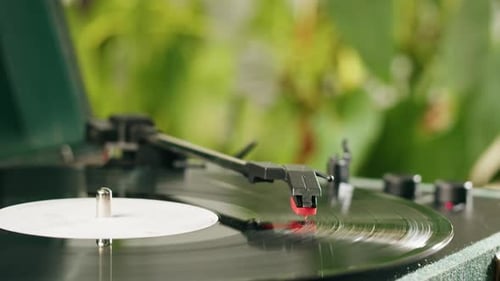 Vinyl Disk Closeup