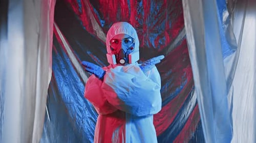 Chemielaborforscherin sagt Nein in einem biomedizinischen Labor