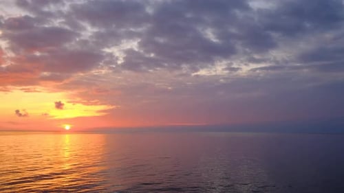 Magical Beautiful Sunset on the Beach