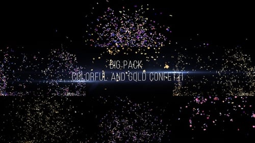 Big Pack Colorful and Gold Confetti