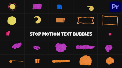 Stop Motion Text Bubbles | Premiere Pro MOGRT