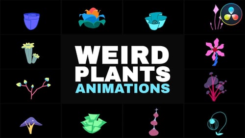 Weird Plants Animations | DaVinci Resolve