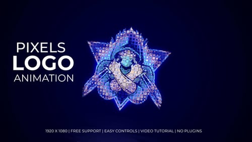 Pixel Logo Reveal | MOGRT