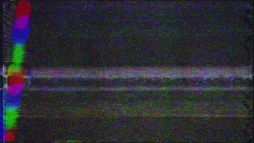Digital Glitch Static Noise Video Overlay