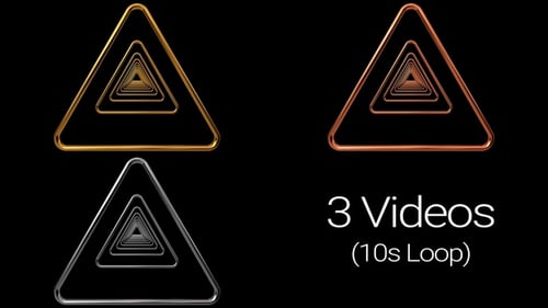 Tunnel métallique triangulaire concentrique