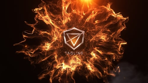 Explosive Cinematic Logo Reveal with Metallic Finish