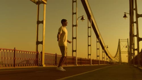 Sportsman Is Having Street Workout