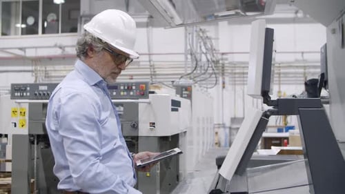 Senior Engineer Testing Industrial Machine
